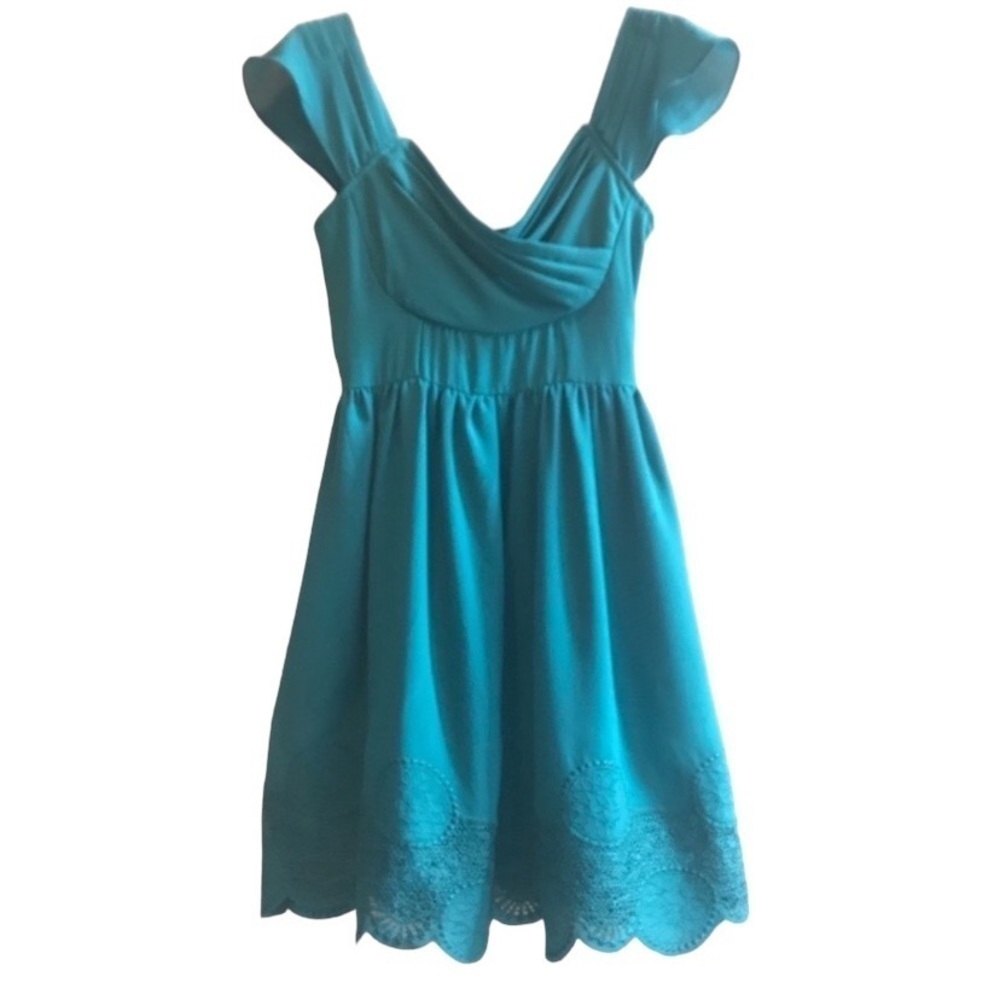 Soiéblu Scallop Hem Cocktail Dress
